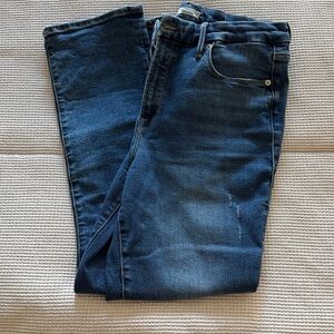 Good American Dark Blue Good Legs Straight Jeans